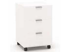 Тумба SOHO белая выкатная 3ящ. Тумба SOHO белая выкатная 3ящ.