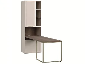 Стол письменный левый со стеллажом Montreal беж. Стол письменный левый со стеллажом Montreal беж.