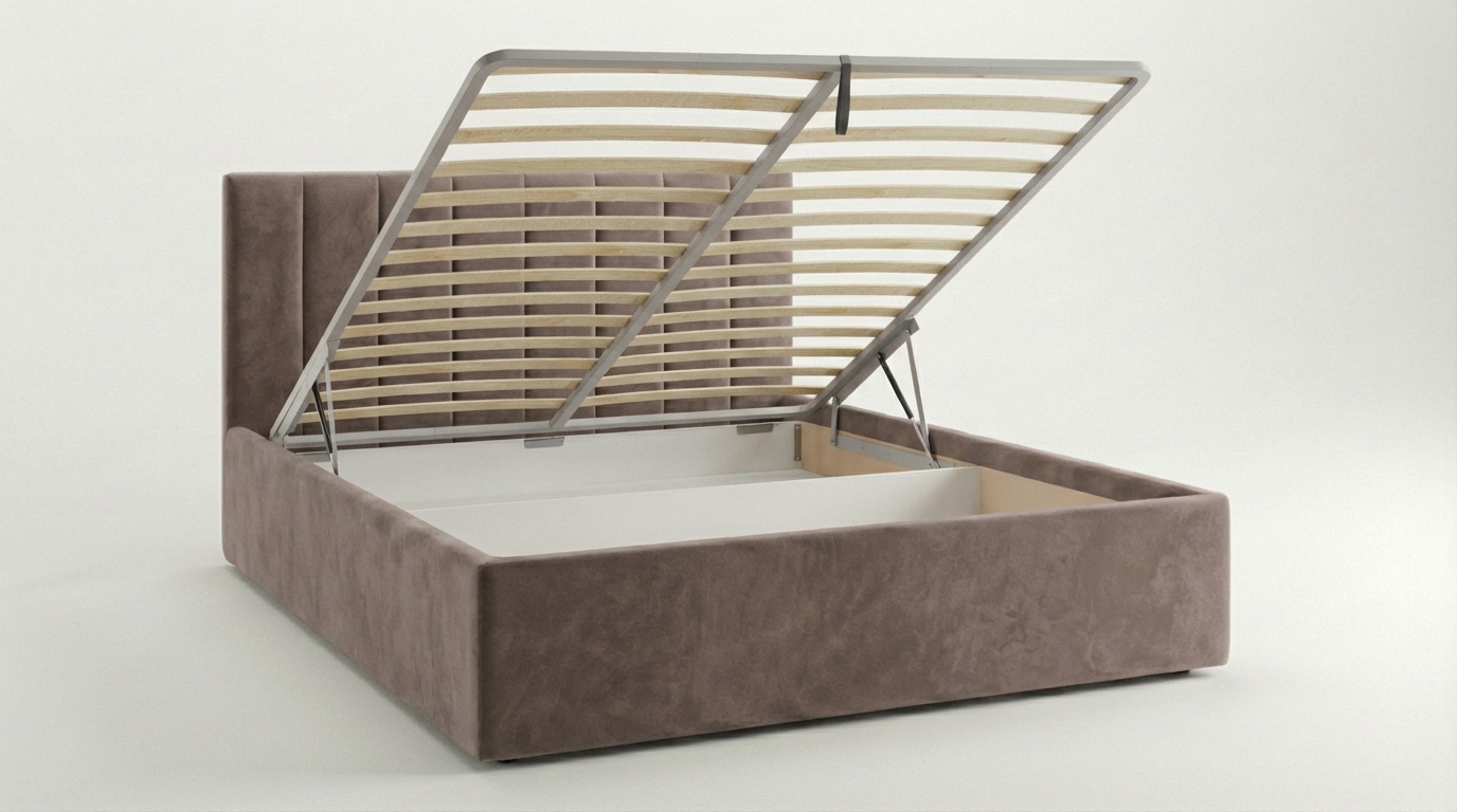 Кровать мягкая с ПМ Агата-811.26, Velutto 68