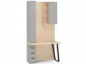 Секция Rimini серый/туя с письменным столом, тумба слева Секция Rimini серый/туя с письменным столом, тумба слева