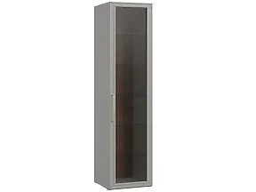 Шкаф Монреаль серый 1дв.стекл., 5стекл.полок гл.404 Шкаф Монреаль серый 1дв.стекл., 5стекл.полок гл.404