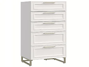 Комод 489636 5ящ, мет.опоры, Montreal белый Комод 489636 5ящ, мет.опоры, Montreal белый