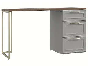 Стол письменный Montreal серый дл.1332 с тумбой T8R 3ящ., левый Стол письменный Montreal серый дл.1332 с тумбой T8R 3ящ., левый