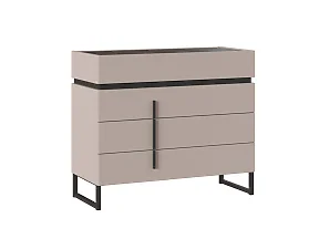 Комод Милагро МИ-102.11, Д1, Кашемир серый+Камень Пьетра+Черный графит Комод Милагро МИ-102.11, Д1, Кашемир серый+Камень Пьетра+Черный графит