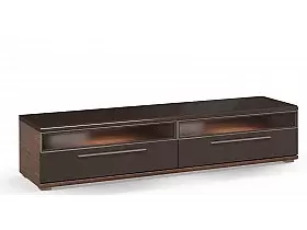 Тумба Savona под ТВ Вяз Salerno темный Black Brown, высокий глянец Тумба Savona под ТВ Вяз Salerno темный Black Brown, высокий глянец