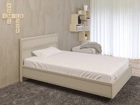 Кровать Карина 140*200 ножки Серый Кашемир Кровать Карина 140*200 ножки Серый Кашемир