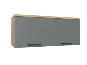 Антресоль Грейс Гикори Джексон Светлый - Антрацит Матовый Антресоль Грейс Гикори Джексон Светлый - Антрацит Матовый