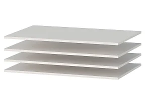 Комплект полок Хилтон ХТ-011.00, Д1, Белый премиум Комплект полок Хилтон ХТ-011.00, Д1, Белый премиум