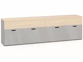 Тумба Chelsea серый/туя ТВА 3ящ., 2дв. дл.2076 (туя) Тумба Chelsea серый/туя ТВА 3ящ., 2дв. дл.2076 (туя)