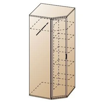 Шкаф Карина для одежды и белья угловой Гикори Джексон светлый Шкаф Карина для одежды и белья угловой Гикори Джексон светлый