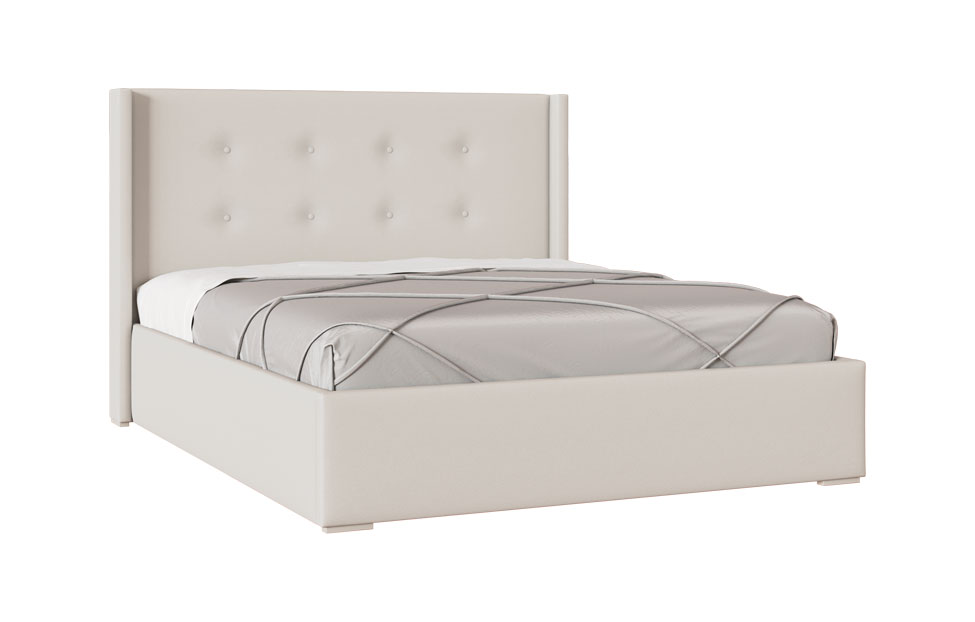 Кровать двойная мягкая Орландо ОР-810.26, Ярко-серый/Avelina 9534