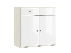 Тумба Largo elegante Вяз светлый / Гл.Бел. LE5405.2 Тумба Largo elegante Вяз светлый / Гл.Бел. LE5405.2