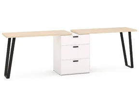 Комод 3ящ. дл.562 с 2 столами, Rimini белая Комод 3ящ. дл.562 с 2 столами, Rimini белая