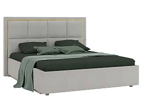 Кровать Дольче ДЛ-811.26 двойная мягкая с п-м мех-ом, Кашемир серый Кровать Дольче ДЛ-811.26 двойная мягкая с п-м мех-ом, Кашемир серый