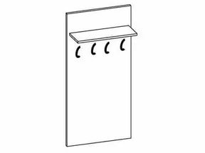 Вешалка Грейс Снежный Ясень 900x1710x264 Вешалка Грейс Снежный Ясень 900x1710x264