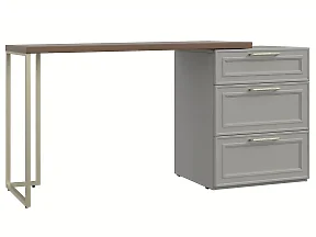 Комод Montreal серый 3ящ. дл.562 со столом E1C слева Комод Montreal серый 3ящ. дл.562 со столом E1C слева