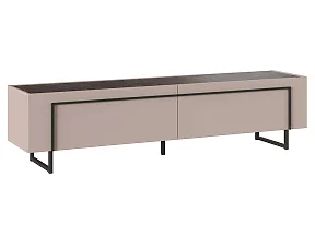 Тумба ТВ Милагро МИ-344.01, Кашемир серый+Камень Пьетра+Черный Тумба ТВ Милагро МИ-344.01, Кашемир серый+Камень Пьетра+Черный