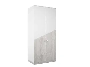 Шкаф левый Бамбини БА-202.01, Д4, Белый премиум+Сосна касцина Шкаф левый Бамбини БА-202.01, Д4, Белый премиум+Сосна касцина