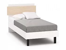 Кровать Rimini белый/туя 1сп. (900мм) Кровать Rimini белый/туя 1сп. (900мм)