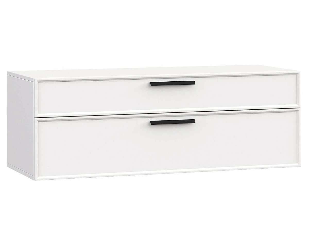 Тумба ТВА навесная 2ящ. дл.1188, Rimini белая Тумба ТВА навесная 2ящ. дл.1188, Rimini белая