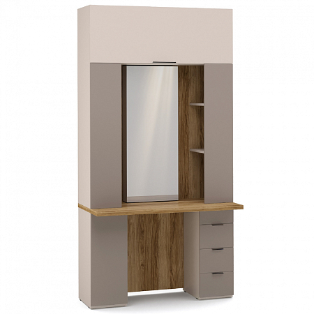 Стол туалетный Сохо беж с секцией HC3 (мокко) Стол туалетный Сохо беж с секцией HC3 (мокко)