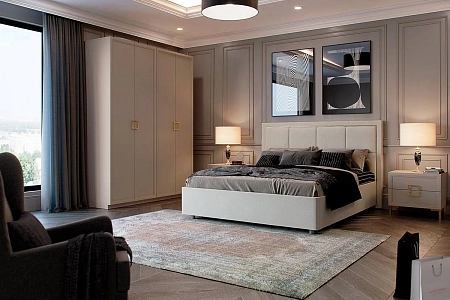 Кровать Дольче ДЛ-810.26, Кашемир серый Кровать Дольче ДЛ-810.26, Кашемир серый