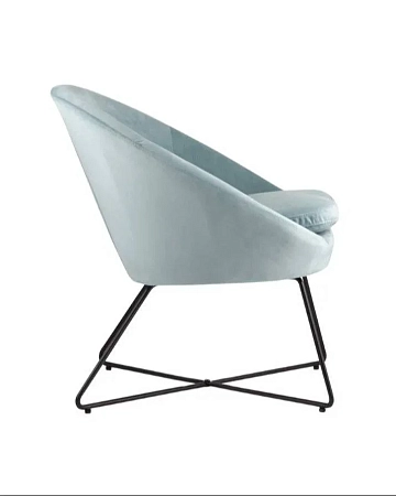 Кресло Колумбия вельвет пыльно-голубой Кресло Колумбия вельвет пыльно-голубой