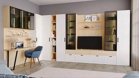 Шкаф угл. 400/400, огран. (угл.+1дв.FCC, 5полок) Римини белая Шкаф угл. 400/400, огран. (угл.+1дв.FCC, 5полок) Римини белая