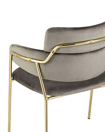 Стул Полин велюр коричневый Стул Полин велюр коричневый