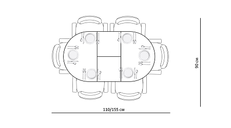 Стол Kenner DO1100 1100(1450)*900*760  Стол Kenner DO1100 1100(1450)*900*760
