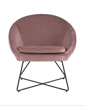 Кресло Колумбия велюр пыльно-розовый Кресло Колумбия велюр пыльно-розовый