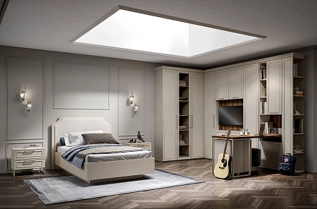 Шкаф угл. 404/404, огран. (угл.+1дв.FCC, 5полок), Montreal беж Шкаф угл. 404/404, огран. (угл.+1дв.FCC, 5полок), Montreal беж