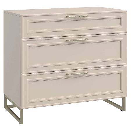 Комод 3ящ., 489492, метал.опоры, Монреаль бежевый Комод 3ящ., 489492, метал.опоры, Монреаль бежевый