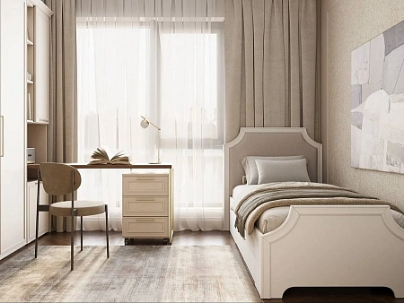 Кровать Montreal беж 1сп. (900мм) Кровать Montreal беж 1сп. (900мм)