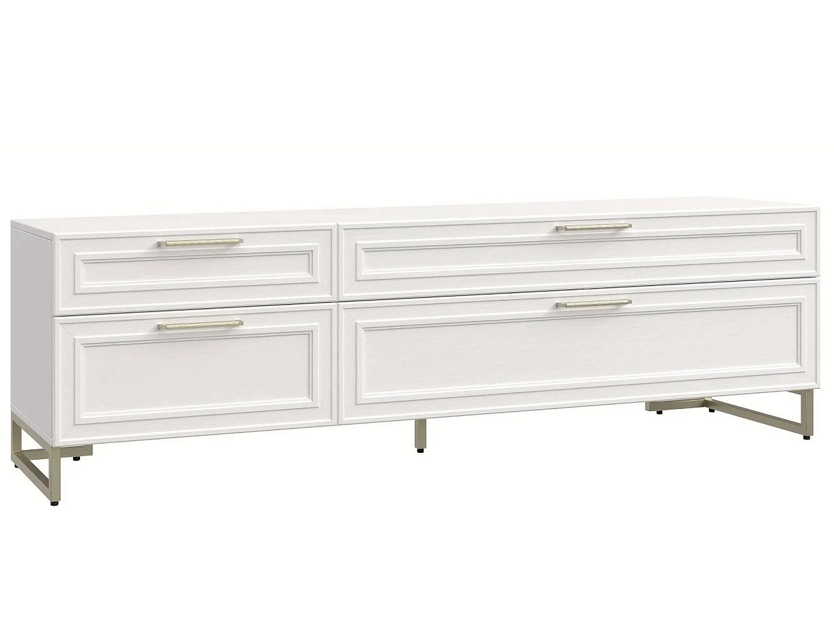 Тумба ТВА 4ящ., мет.опоры дл.1780, Montreal белый Тумба ТВА 4ящ., мет.опоры дл.1780, Montreal белый