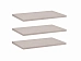 Комплект полок Дольче ДЛ-006.07, Кашемир серый Комплект полок Дольче ДЛ-006.07, Кашемир серый