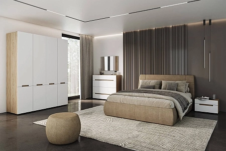 Шкаф Анри АН-200.01 для одежды 2 дв. Д1W, Швейцарский вяз Шкаф Анри АН-200.01 для одежды 2 дв. Д1W, Швейцарский вяз