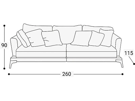 Диван Висконти 260 Диван Висконти 260