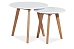 Комплект журнальных столов SIGNAL MILAN S2 (Белый/Дуб) Комплект журнальных столов SIGNAL MILAN S2 (Белый/Дуб)