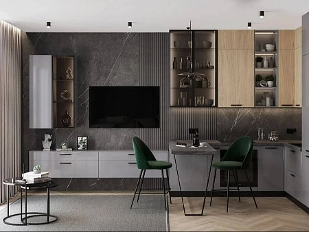 Тумба ТВА навесная 2ящ. дл.1188, Chelsea серая Тумба ТВА навесная 2ящ. дл.1188, Chelsea серая