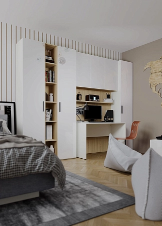 Стол письменный Chelsea белый/туя,Rimini белый/туя,SOHO белая дл.1200 Стол письменный Chelsea белый/туя,Rimini белый/туя,SOHO белая дл.1200
