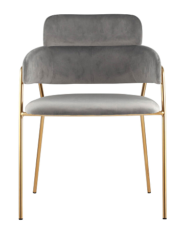 Стул Полин вельвет светло-серый Стул Полин вельвет светло-серый
