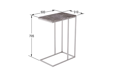 Столик журнальный Агами серый мрамор Столик журнальный Агами серый мрамор