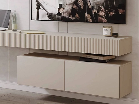 Тумба Дольче ДЛ-324.02, Кашемир серый+Бархат Фрапучино Тумба Дольче ДЛ-324.02, Кашемир серый+Бархат Фрапучино