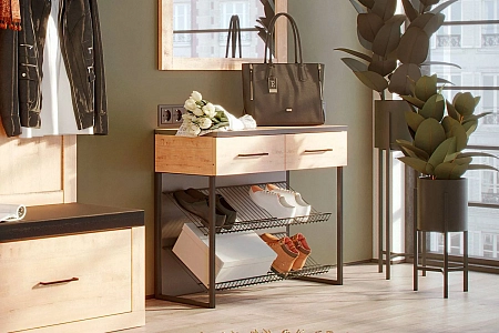 Тумба для обуви Магнум МГ-102.07, Дуб Бунратти Тумба для обуви Магнум МГ-102.07, Дуб Бунратти