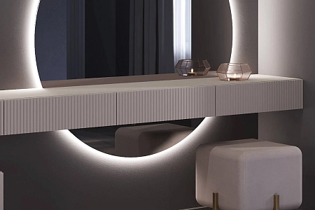 Тумба Дольче ДЛ-343.02, Кашемир серый+Сантьяго Софт Тумба Дольче ДЛ-343.02, Кашемир серый+Сантьяго Софт