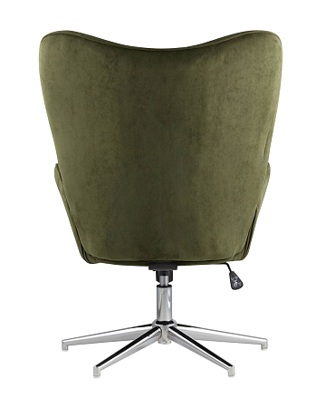 Кресло Филадельфия черная ножка велюр серо-зеленый Кресло Филадельфия черная ножка велюр серо-зеленый