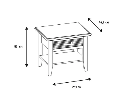 Тумба Кантри КА-300.09 Кашемир серый Тумба Кантри КА-300.09 Кашемир серый
