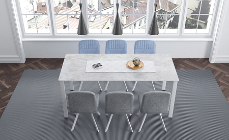 Стол Kenner E 1300 1300(1800)*800*760 цемент Стол Kenner E 1300 1300(1800)*800*760 цемент