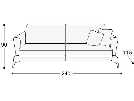 Диван Висконти 240 Диван Висконти 240